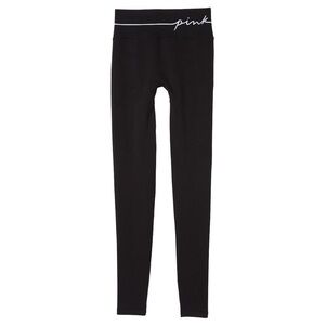 PINK Victoria's Secret Black Leggings with Elastic Waistband